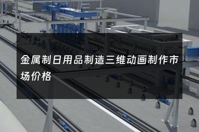 金屬制日用品與五金產品制造三維動畫制作市場價格解析